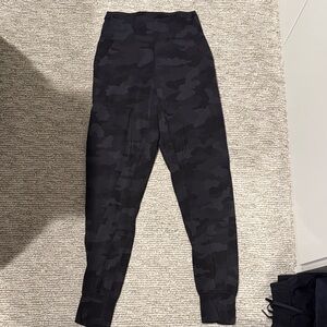Black lululemon Camouflage Joggers